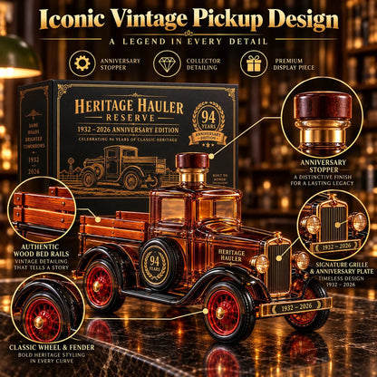 🚚 Heritage Hauler Reserve 94th Anniversary Vintage Truck Decanter