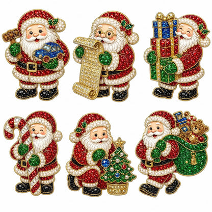 🔥 Hot Sale 🎄✨ DIY Christmas Pearl & Diamond Painting Fridge Magnet Kit – Sparkling Holiday Craft Fun 🧲