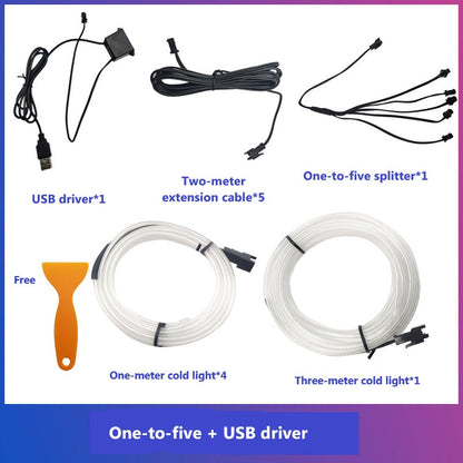 🚗✨ Car Interior LED Strip Lights – Ultra-Slim Ambient Lighting in 9 Colors