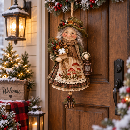 🍀 Handcrafted Good Luck Grandma Doll – Cozy Hanging Decor & Keepsake