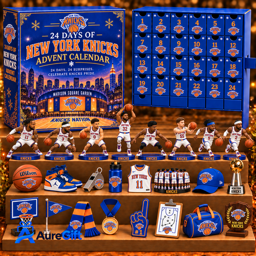New York Knicks NBA Personalized 24 Days Of Basketball Advent Calendar