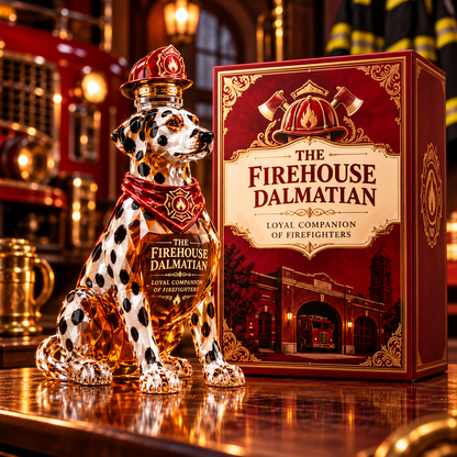 The Firehouse Dalmatian Whiskey Bottle