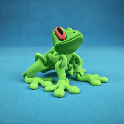 🐸✨ 3D Printed Magnetic Frog – Colorful Fridge Magnet & Whimsical Desk Decor
