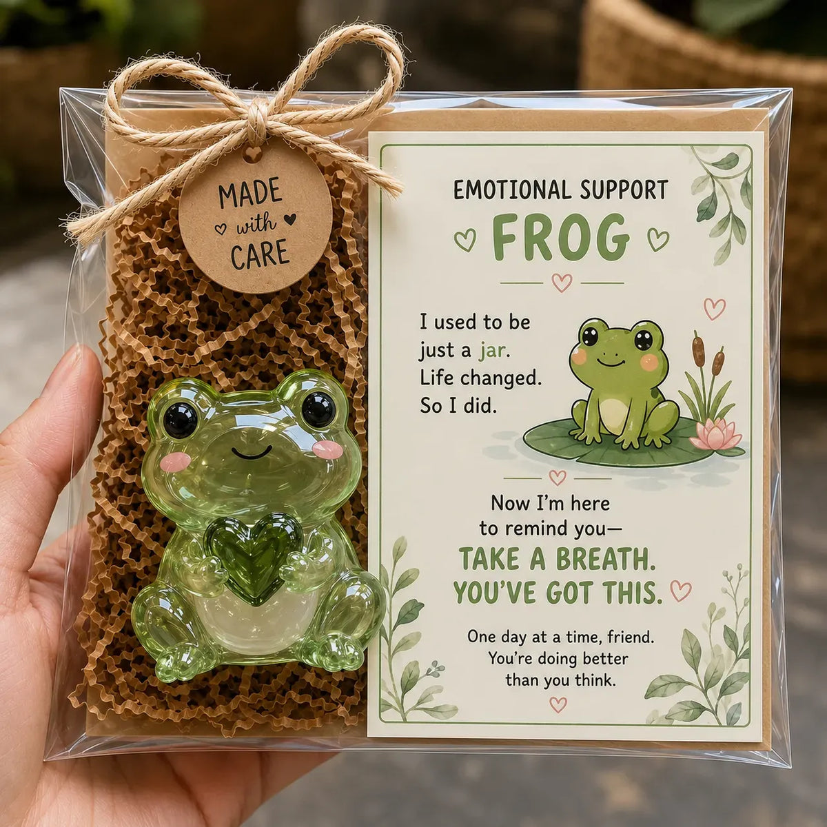 🌸🐝🦛 Emotional Support Glass Animal Gift Set – A Meaningful Little Reminder That You Matter 💕