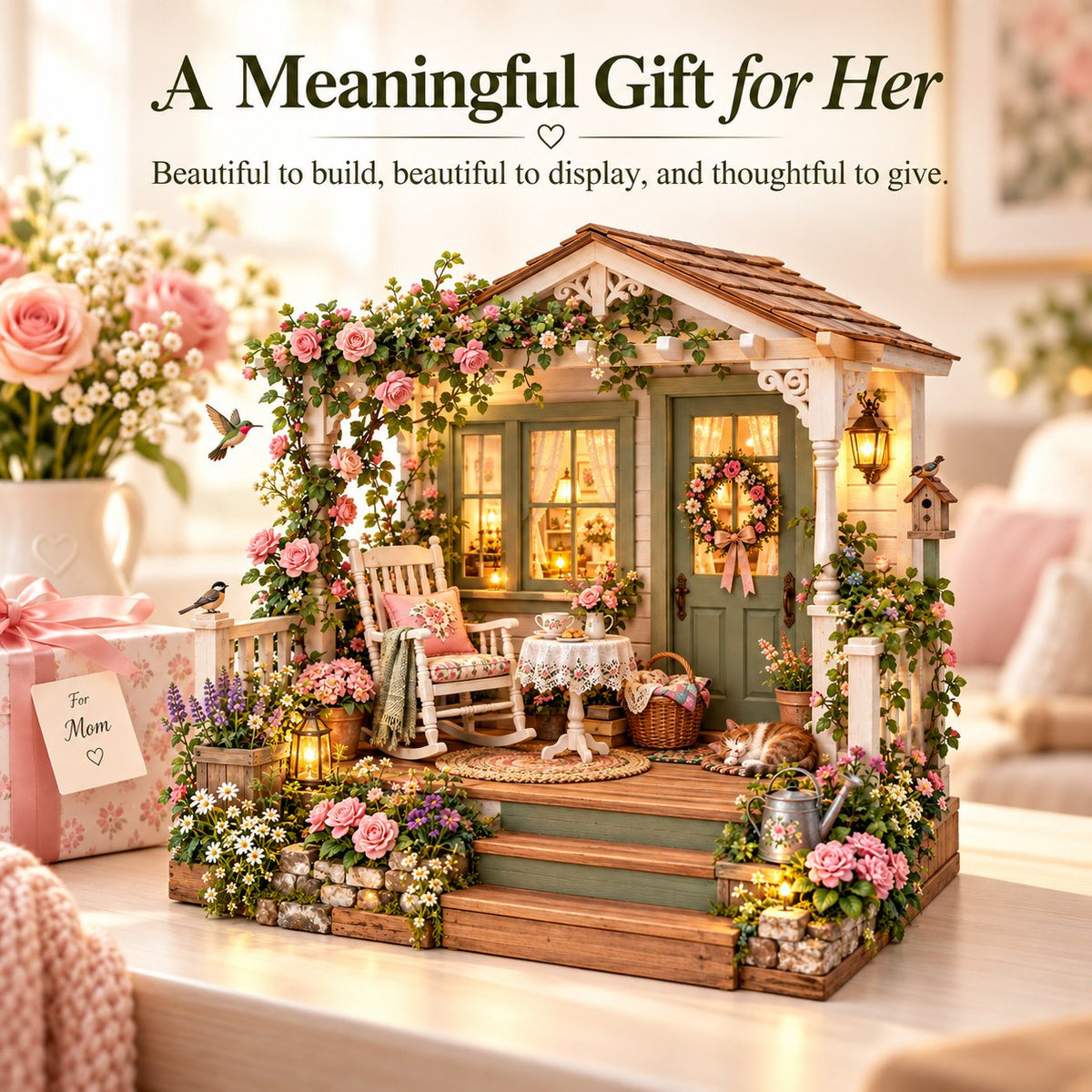 🌸 Build Your Own Cozy Cottage Porch Garden 🪑