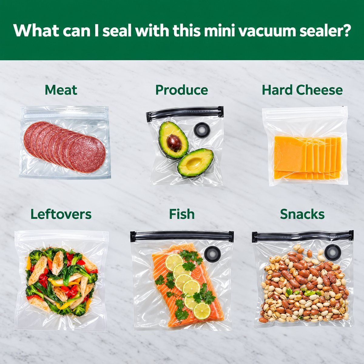 🥩🥗 Mini Handheld Vacuum Sealer – Cordless Food Storage System with Marinate Mode & Charging Dock 🔋