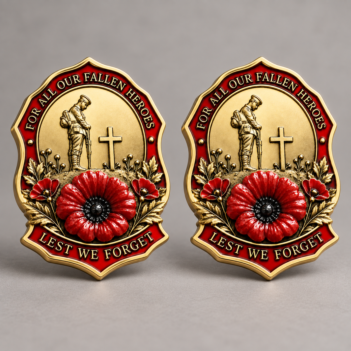 🎖️Limited Edition Red Poppy Remembrance Brooch– For All Our Fallen Heroes🌺