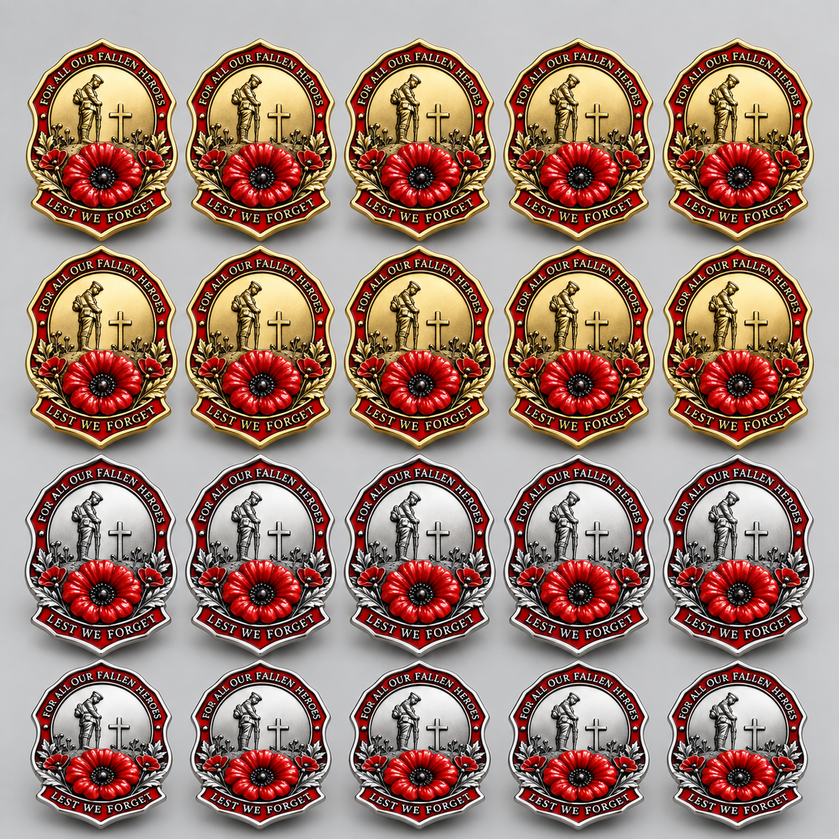 🎖️Limited Edition Red Poppy Remembrance Brooch– For All Our Fallen Heroes🌺
