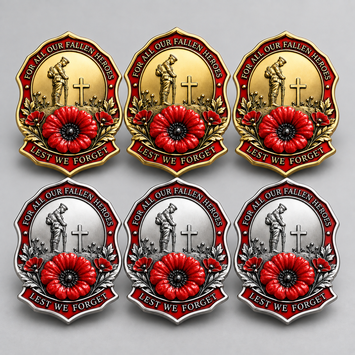 🎖️Limited Edition Red Poppy Remembrance Brooch– For All Our Fallen Heroes🌺