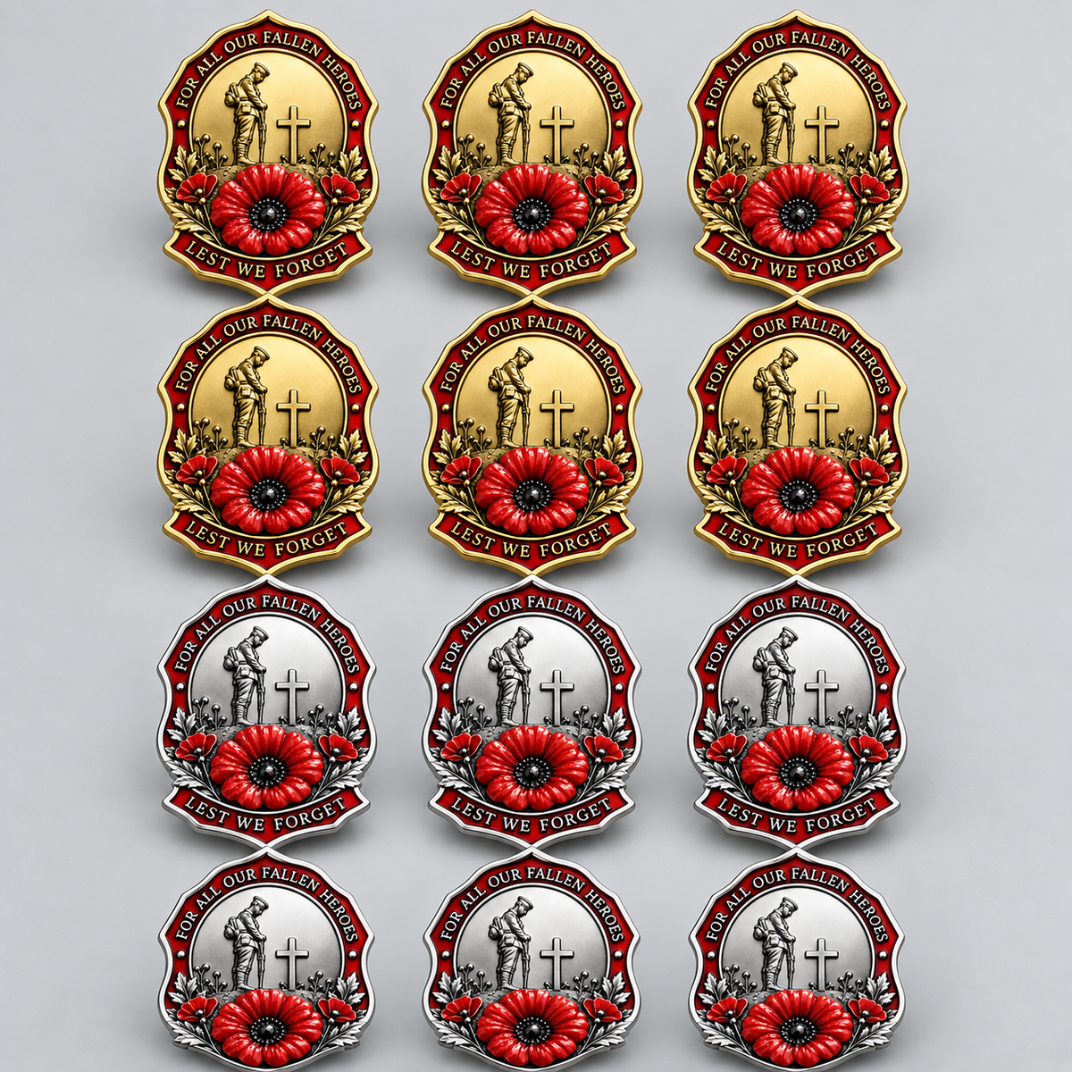 🎖️Limited Edition Red Poppy Remembrance Brooch– For All Our Fallen Heroes🌺