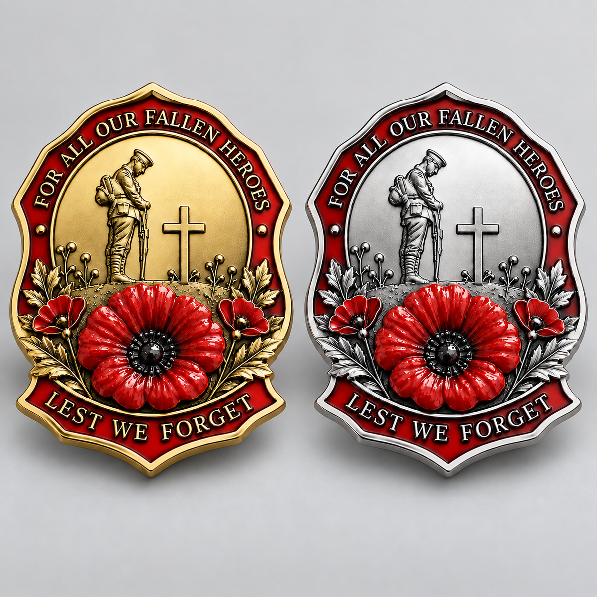 🎖️Limited Edition Red Poppy Remembrance Brooch– For All Our Fallen Heroes🌺