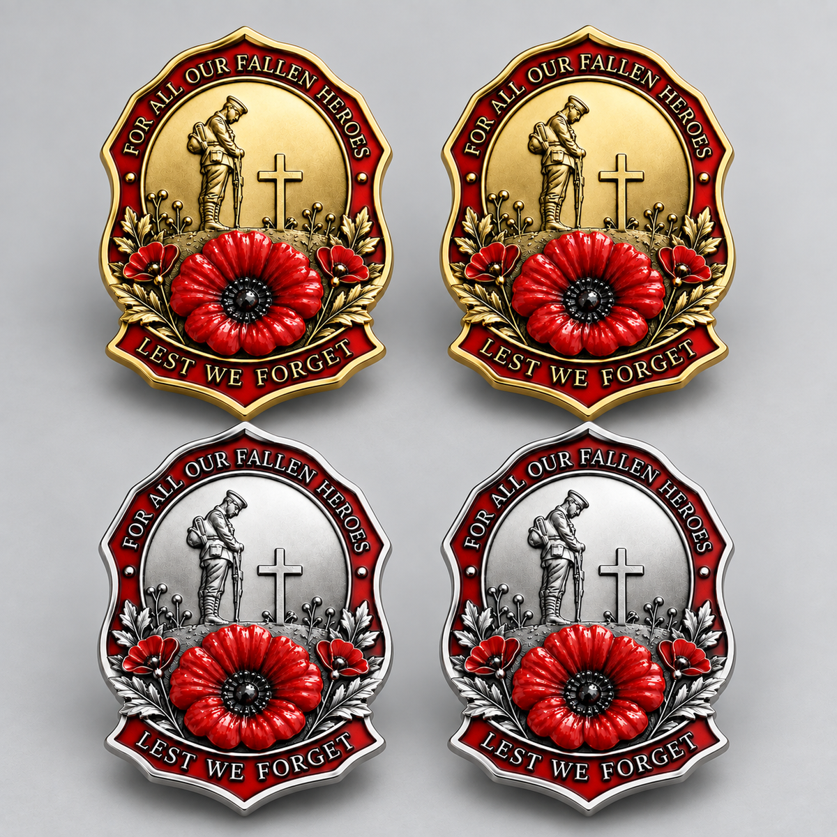 🎖️Limited Edition Red Poppy Remembrance Brooch– For All Our Fallen Heroes🌺