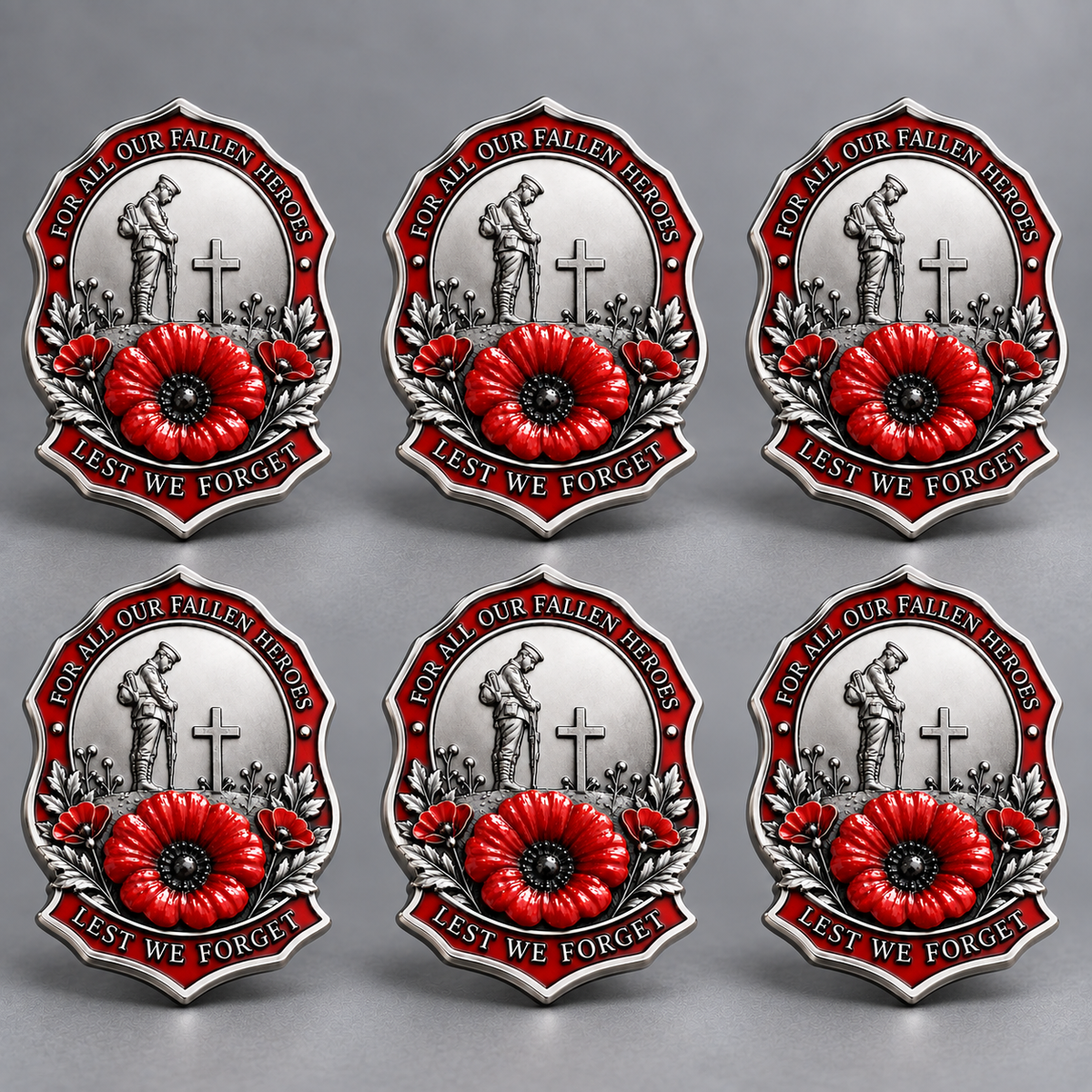 🎖️Limited Edition Red Poppy Remembrance Brooch– For All Our Fallen Heroes🌺
