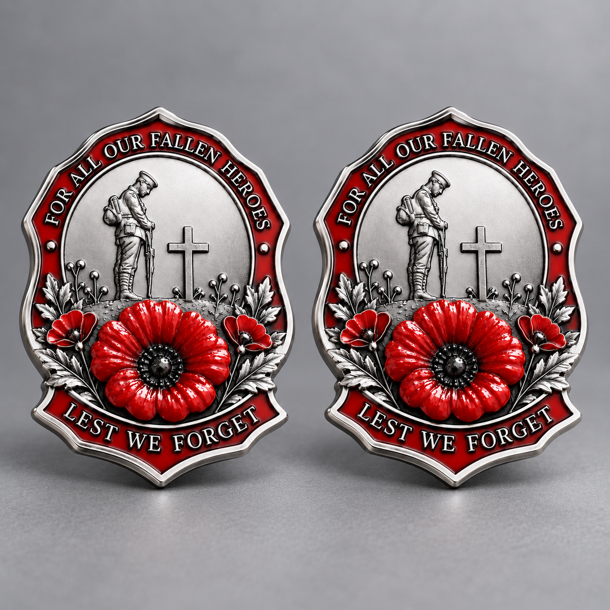 🎖️Limited Edition Red Poppy Remembrance Brooch– For All Our Fallen Heroes🌺