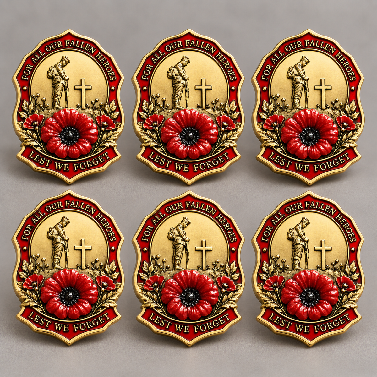 🎖️Limited Edition Red Poppy Remembrance Brooch– For All Our Fallen Heroes🌺