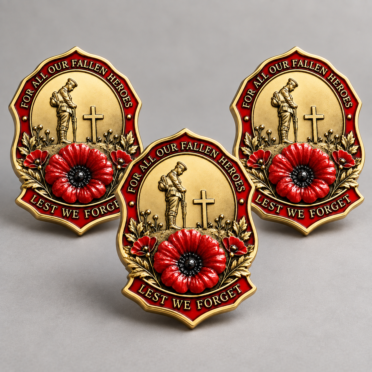 🎖️Limited Edition Red Poppy Remembrance Brooch– For All Our Fallen Heroes🌺