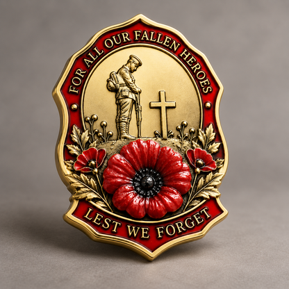 🎖️Limited Edition Red Poppy Remembrance Brooch– For All Our Fallen Heroes🌺