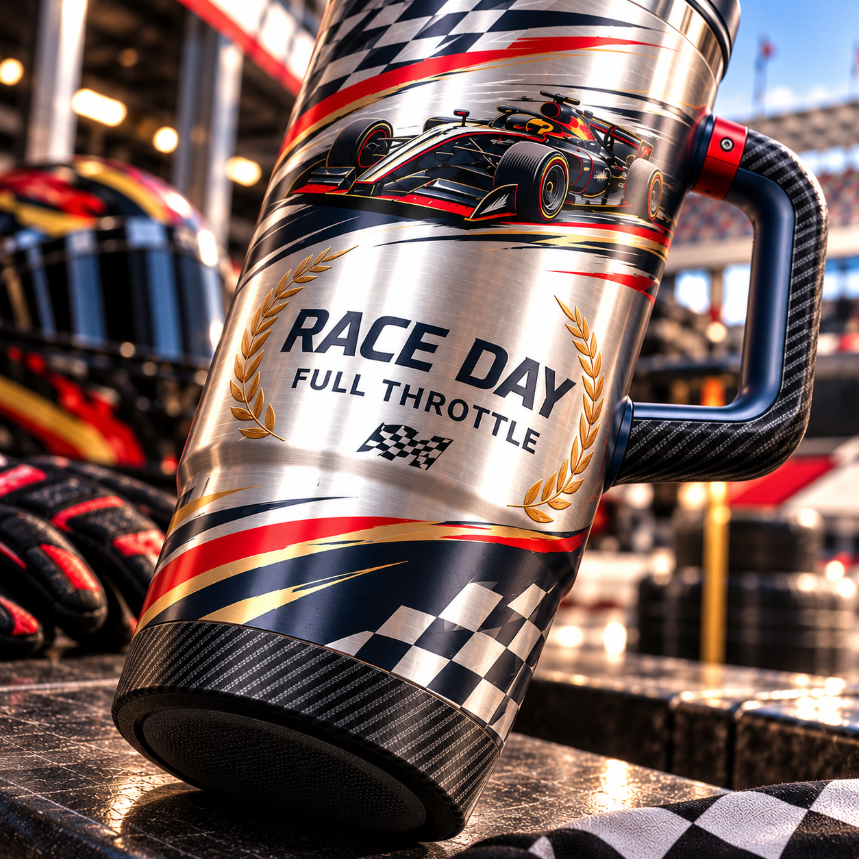 Racing car artwork