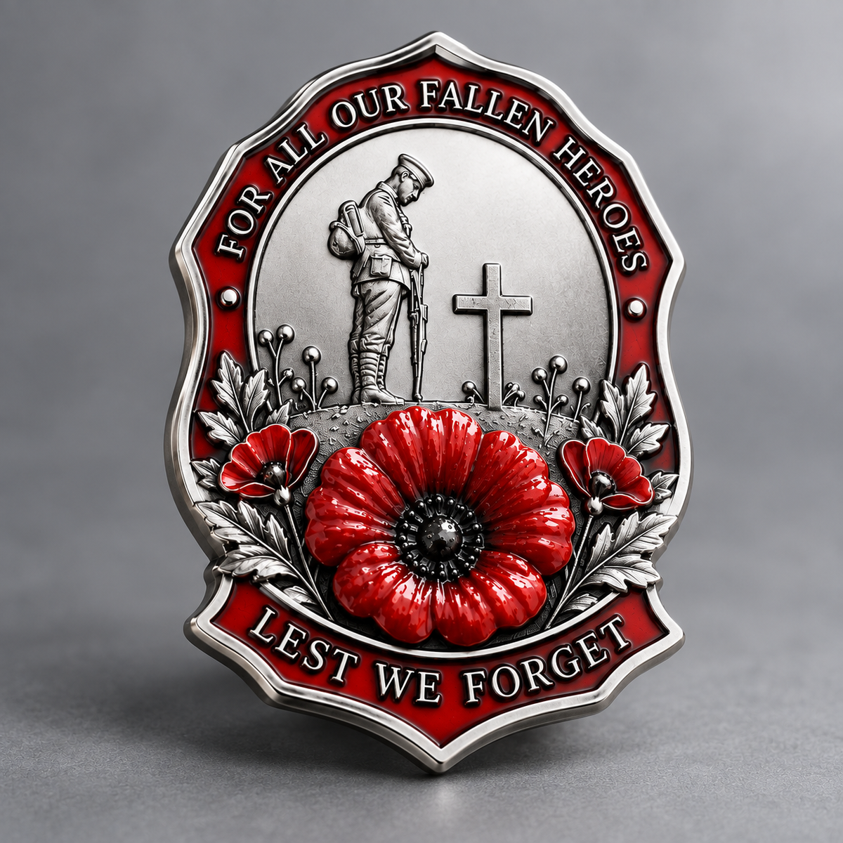 🎖️Limited Edition Red Poppy Remembrance Brooch– For All Our Fallen Heroes🌺