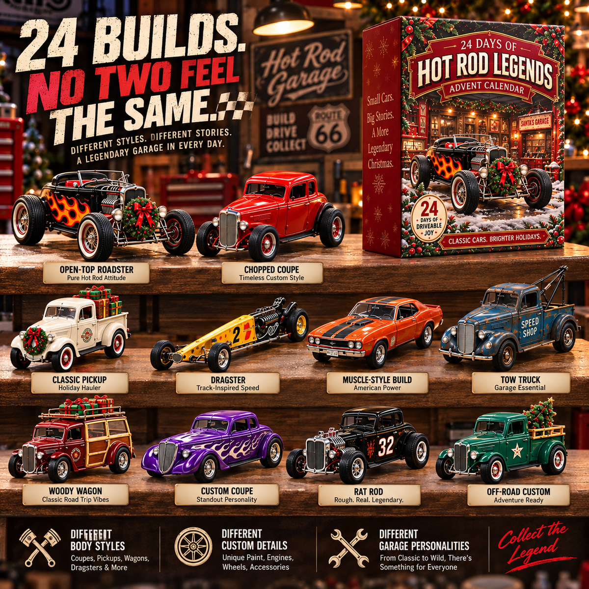 24 Days of Hot Rod Legends – A Classic Garage Christmas Collection 🏁🎄