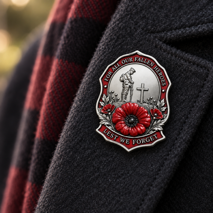 🎖️Limited Edition Red Poppy Remembrance Brooch– For All Our Fallen Heroes🌺