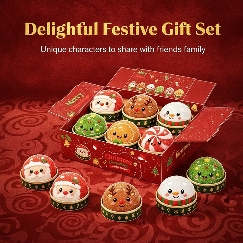 🎁Christmas Baozi Glitter Jelly Stress Relief Squishy Toy
