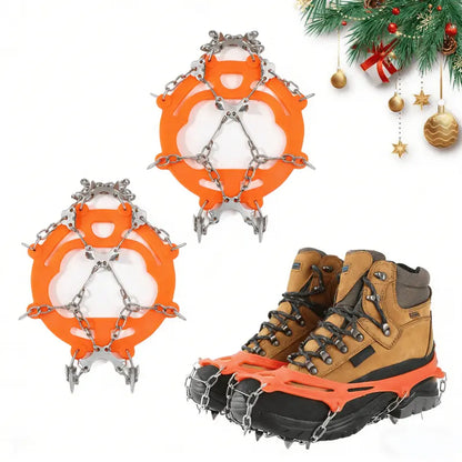 🧊 50% OFF❄️ Ice Cleats for Shoes & Boots – 8-Spike Winter Traction Grips for Walking & Hiking