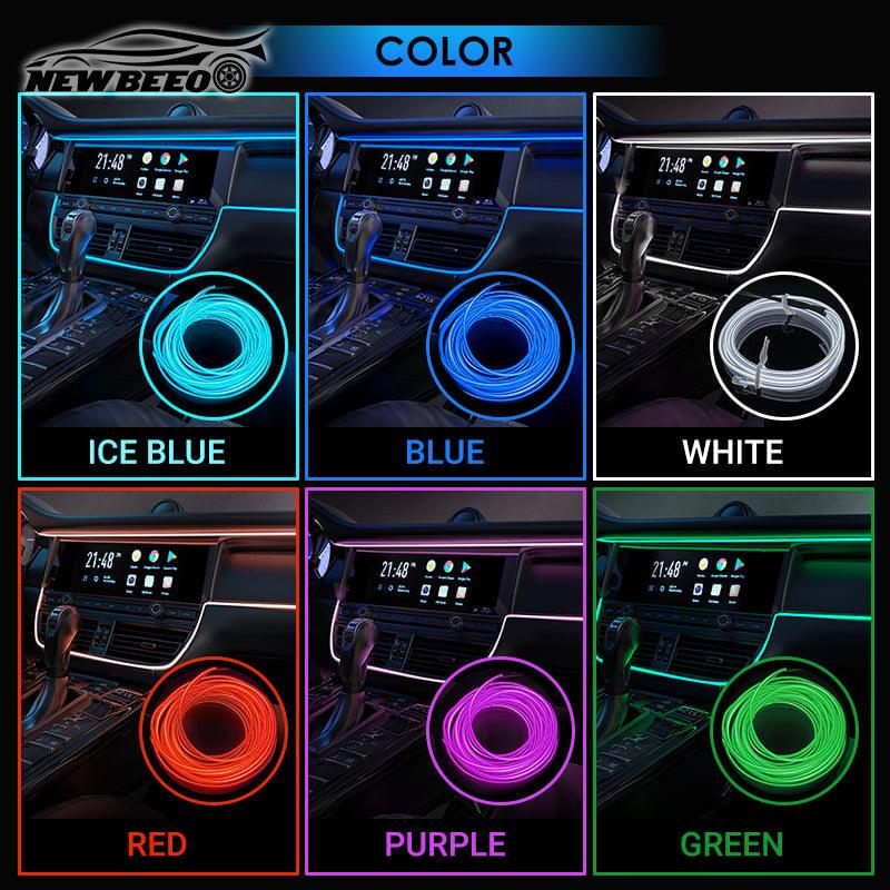 🚗✨ Car Interior LED Strip Lights – Ultra-Slim Ambient Lighting in 9 Colors