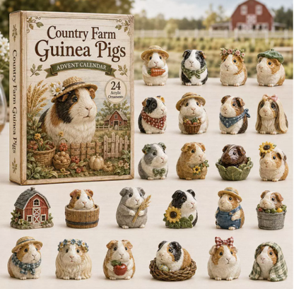 🔥 TODAY ONLY: 50% OFF – 2026 Guinea Pig Christmas Advent Calendar | 24 Days of Adorable Festive Surprises & Acrylic Ornament Blind Box Gift