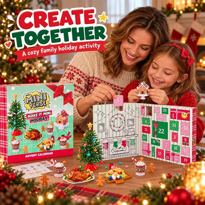 🎄 24-Day Holiday Miniature Advent Calendar | Craft Your Magic