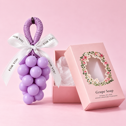 🍇 Lily’s Handmade Grape Soap – Small-Batch Natural Oil Soap with Gentle Scent 💜