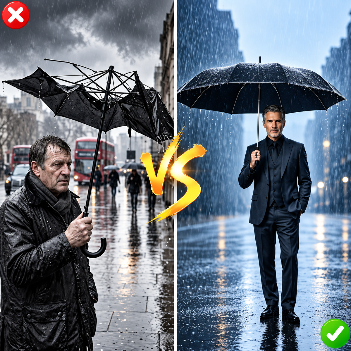 ☔ Ring-Buckle Umbrella – Easy to Carry, Ready for Rain ✨