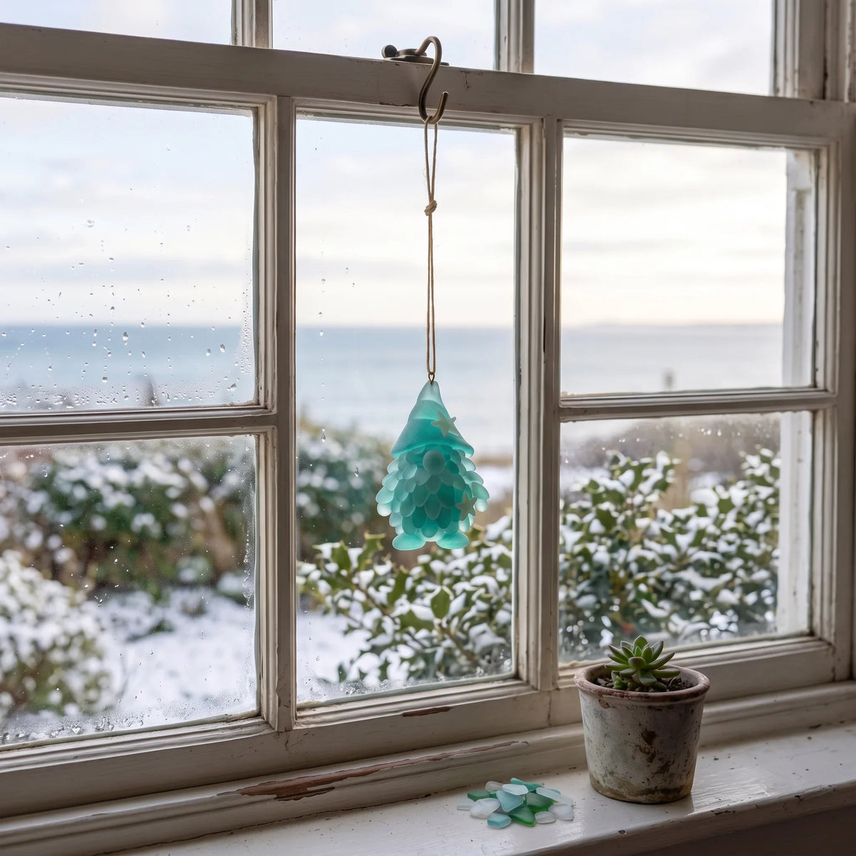 🌊Sea Glass Gnome Advent Calendar 2026 | 24 Coastal Gnome Charms for Christmas Countdown, Tree Decor & Holiday Gifts 🎄