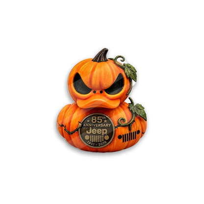 🎃 Jeep 85th Anniversary Grim Reaper Duck Magnet – Halloween Acrylic Car Décor
