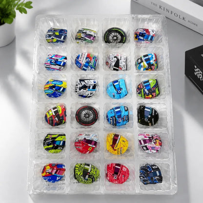 2026 Racing Helmet Advent Calendar, 24 Day Motorsport Christmas Countdown, Race Car Fan Ornament Gift
