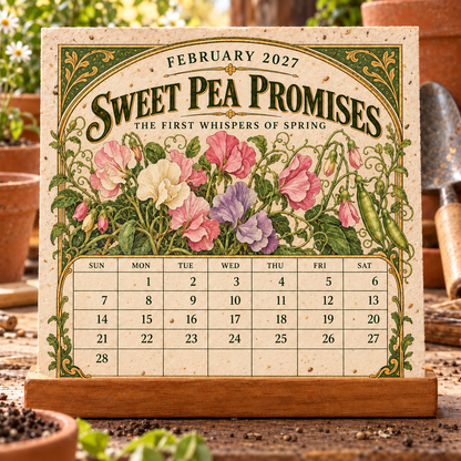 🌻 2027 The Heirloom Garden Plantable Seed Calendar