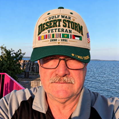 🎖️ Gulf War Desert Storm 1990–1991 Veteran I Was There Baseball Cap