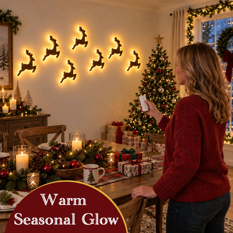Christmas LED Wall Decorations - festive light-up wall display