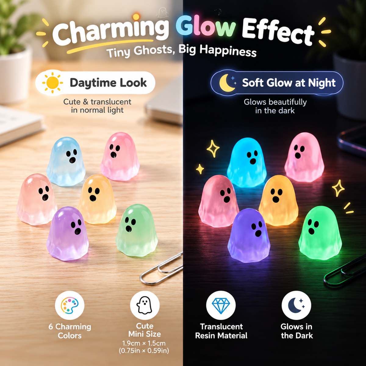Glow-in-the-Dark Ghost Figurine