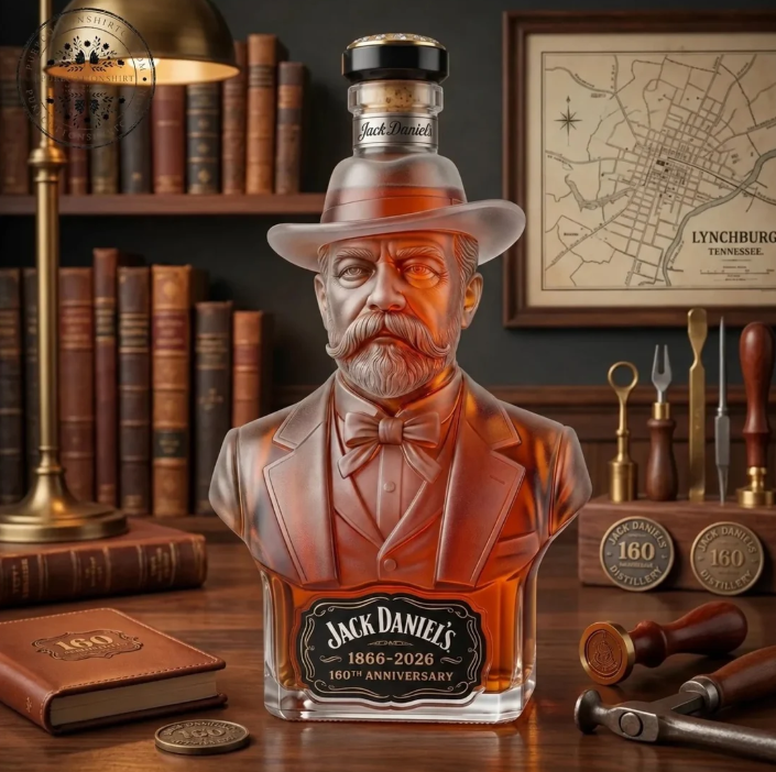 Jack Daniel's 2026 160th-Anniversary Bust Glass Decanter