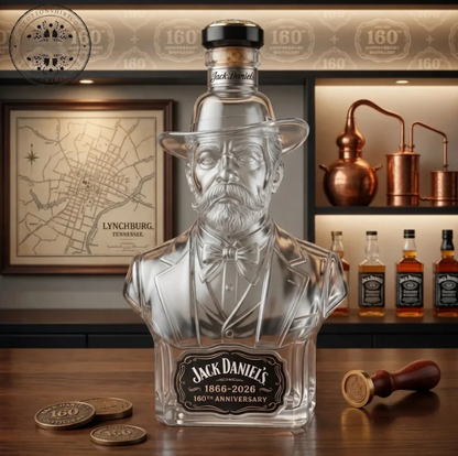Jack Daniel's 2026 160th-Anniversary Bust Glass Decanter