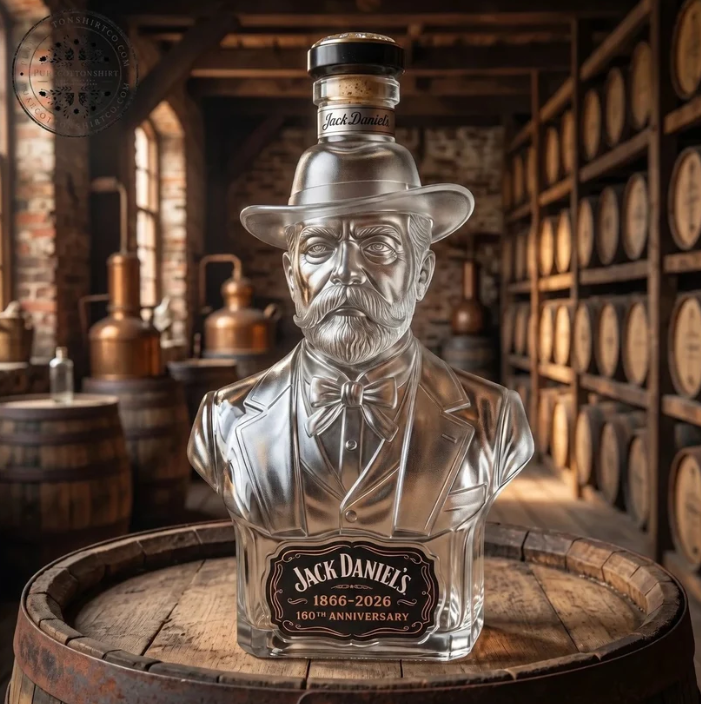 Jack Daniel's 2026 160th-Anniversary Bust Glass Decanter
