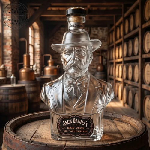 Jack Daniel's 2026 160th-Anniversary Bust Glass Decanter