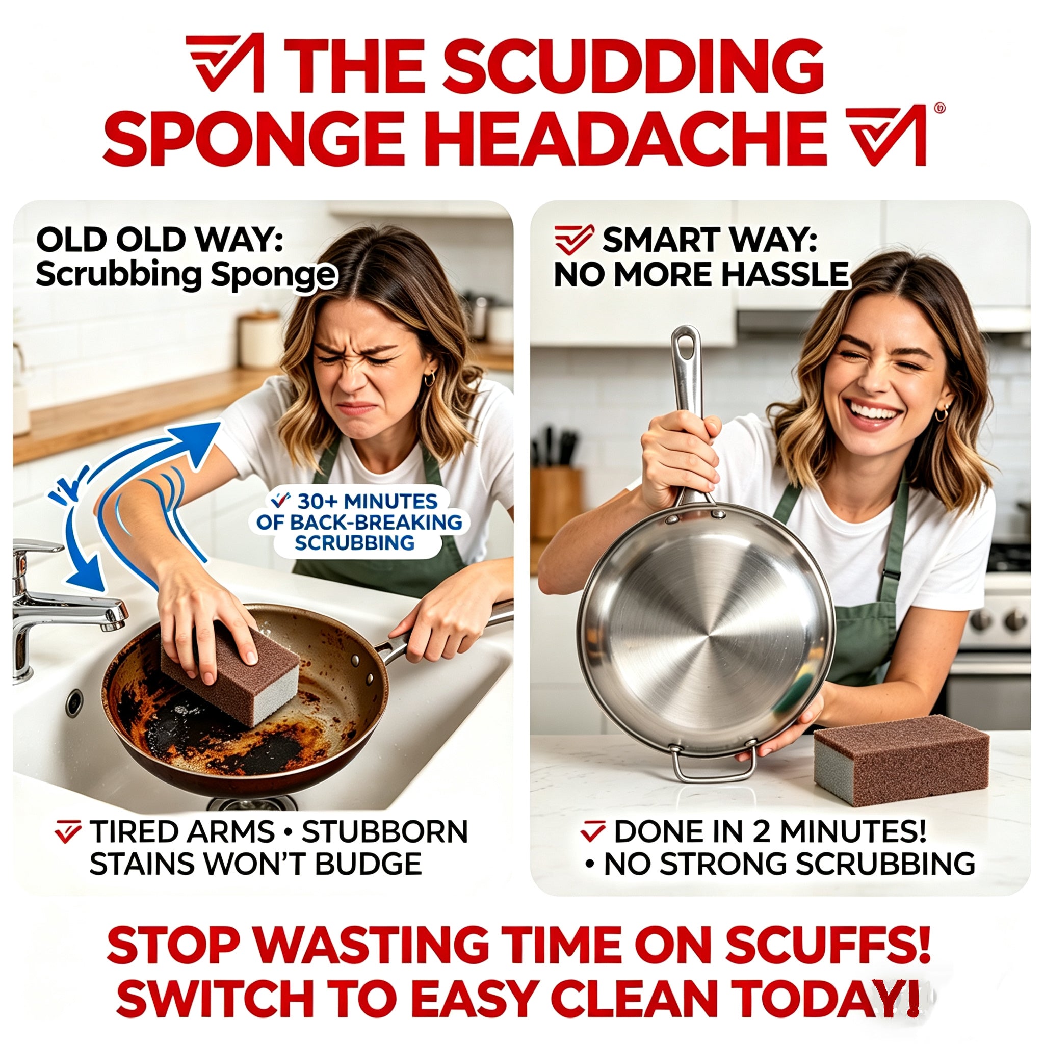 49% OFF This Week Promotions🎉-Brown Sponge Scrubber🧽