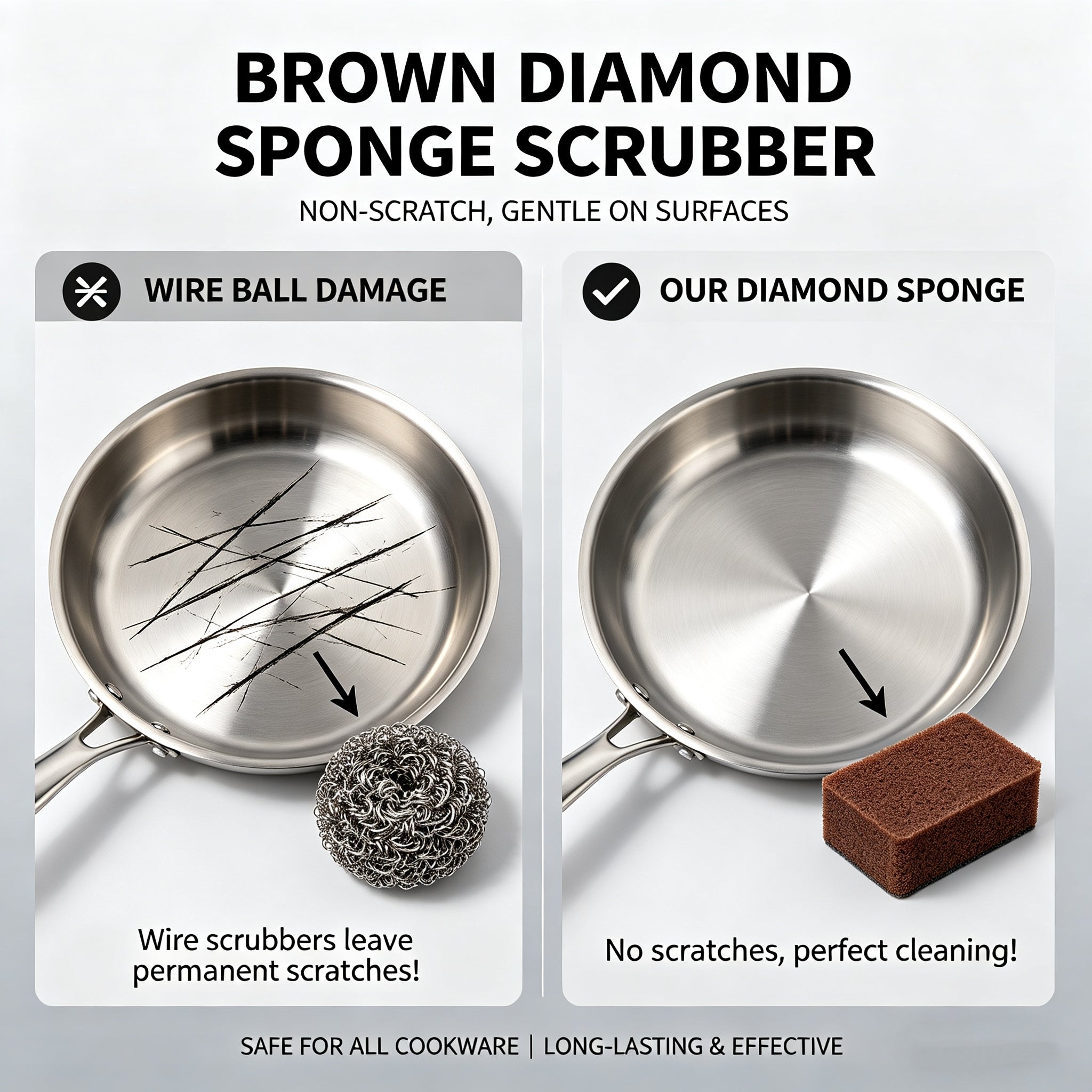 49% OFF This Week Promotions🎉-Brown Sponge Scrubber🧽