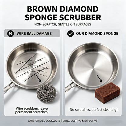 49% OFF This Week Promotions🎉-Brown Sponge Scrubber🧽