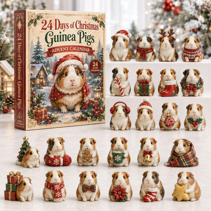 🔥 TODAY ONLY: 50% OFF – 2026 Guinea Pig Christmas Advent Calendar | 24 Days of Adorable Festive Surprises & Acrylic Ornament Blind Box Gift