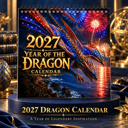 🐉 Dragons of a Higher World 2027 Wall Calendar – 12-Month Fantasy Dragon Art Calendar