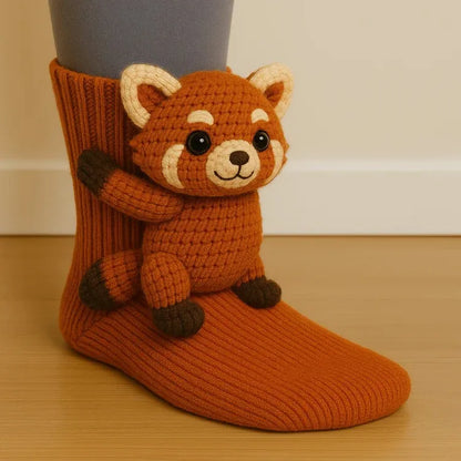 💝 Cozy 3D Knit Spirit Animal Socks – Show Your Personality in Comfort 🧦