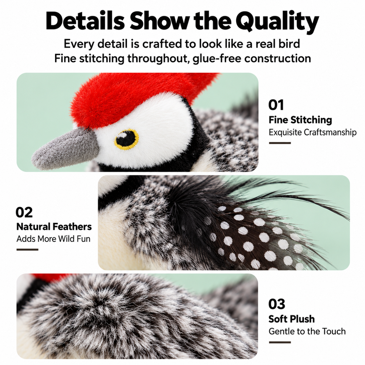 🐦Interactive Flapping Bird Cat Toy – Realistic Moving Bird for Indoor Cats❤️